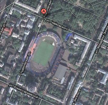 Стадион на картах Гугол Мапс